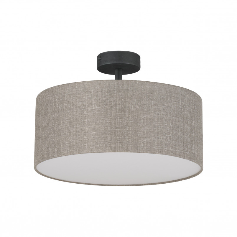 Plafon okrągły z lnianym abażurem Rondo II 40cm TK Lighting