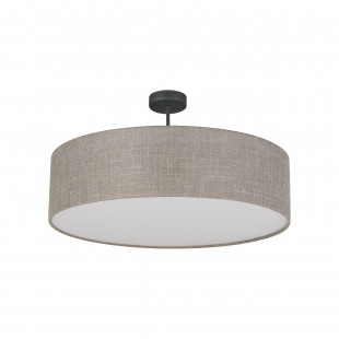 Plafon okrągły z lnianym abażurem Rondo II 60cm TK Lighting