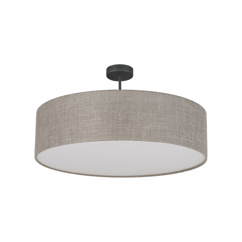 Plafon okrągły z lnianym abażurem Rondo II 60cm TK Lighting