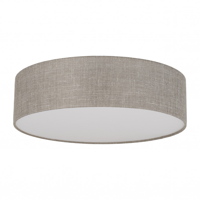Plafon okrągły z lnianym abażurem Rondo 60cm TK Lighting