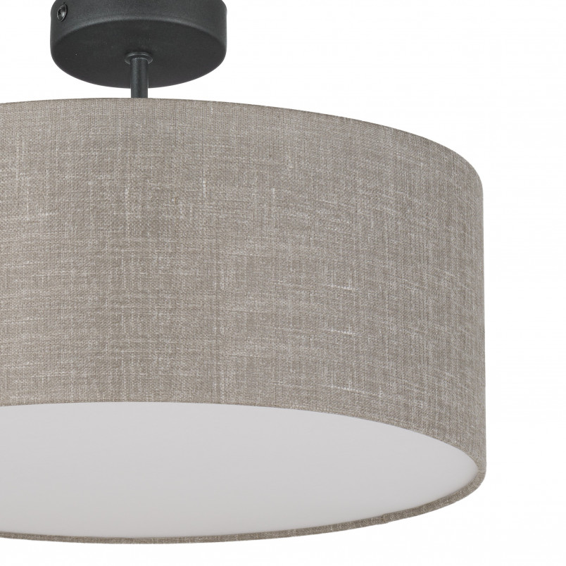 Plafon okrągły z lnianym abażurem Rondo II 40cm TK Lighting
