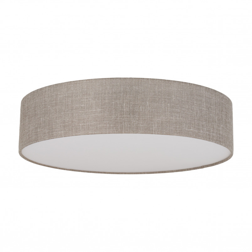 Plafon okrągły z lnianym abażurem Rondo 78cm TK Lighting