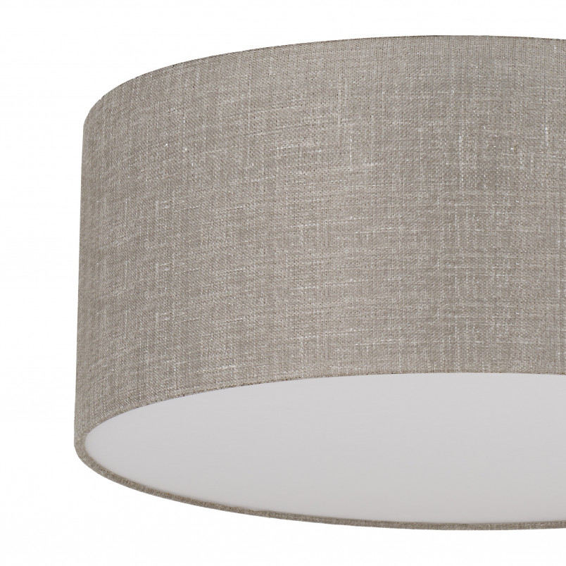 Plafon okrągły z lnianym abażurem Rondo 45cm TK Lighting