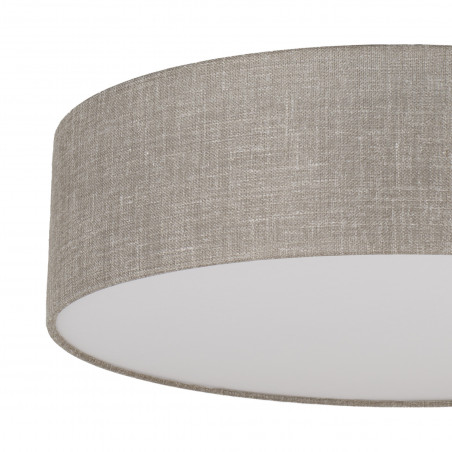 Plafon okrągły z lnianym abażurem Rondo 60cm TK Lighting