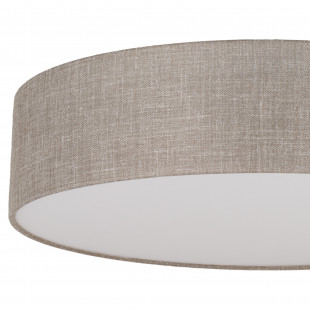Plafon okrągły z lnianym abażurem Rondo 78cm TK Lighting