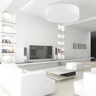 Plafon okrągły z abażurem Rondo 30cm biały TK Lighting