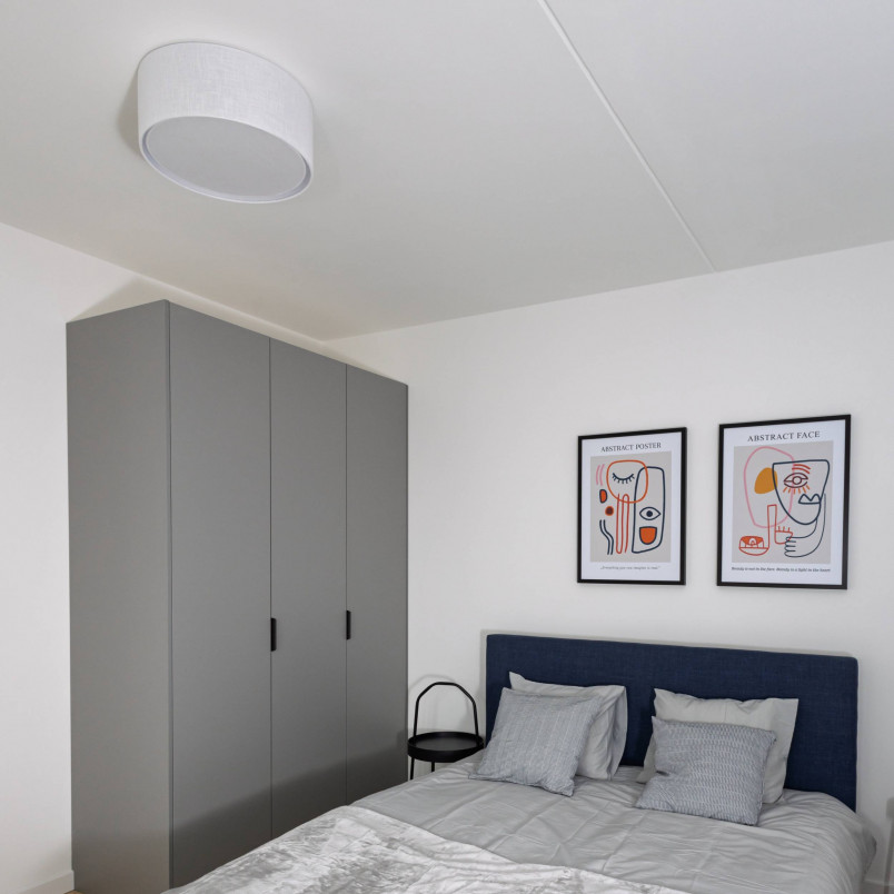 Plafon okrągły z abażurem Rondo 30cm biały TK Lighting