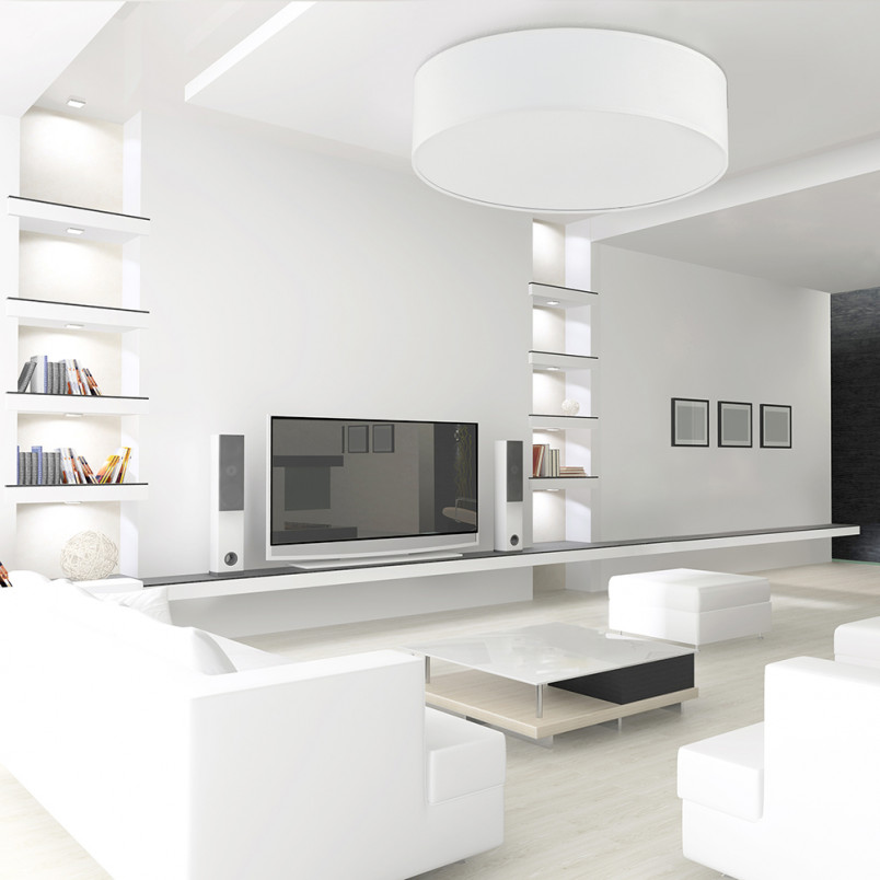 Plafon okrągły z abażurem Rondo 50cm biały TK Lighting