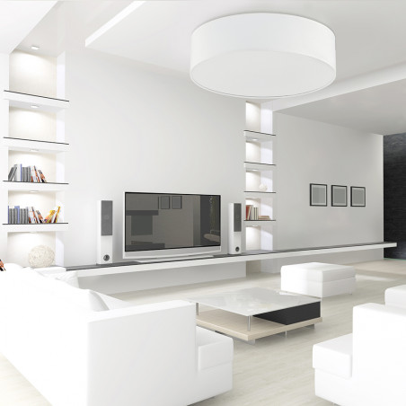 Plafon okrągły z abażurem Rondo 50cm biały TK Lighting