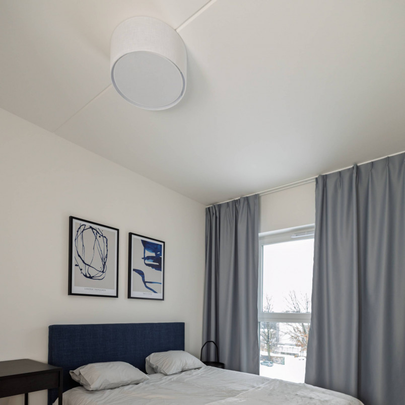 Plafon okrągły z abażurem Rondo 30cm biały TK Lighting