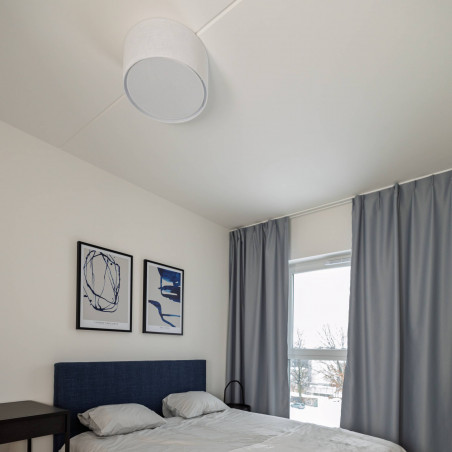 Plafon okrągły z abażurem Rondo 30cm biały TK Lighting