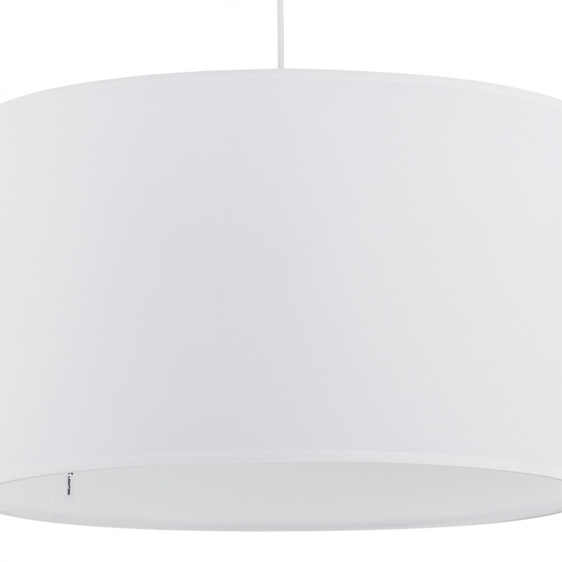 Lampa wisząca z abażurem Rondo 50cm biała TK Lighting