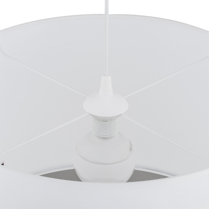 Lampa wisząca z abażurem Rondo 30cm biała TK Lighting