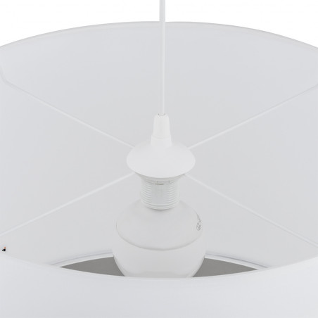 Lampa wisząca z abażurem Rondo 30cm biała TK Lighting
