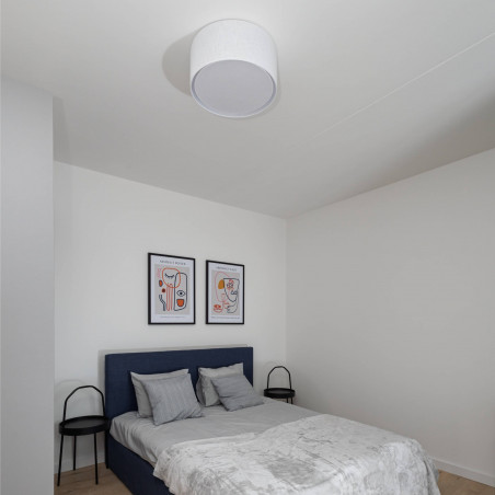 Plafon okrągły z abażurem Rondo 30cm biały TK Lighting