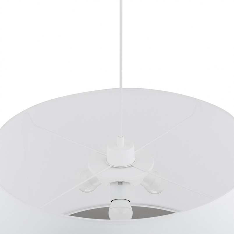 Lampa wisząca z abażurem Rondo 50cm biała TK Lighting