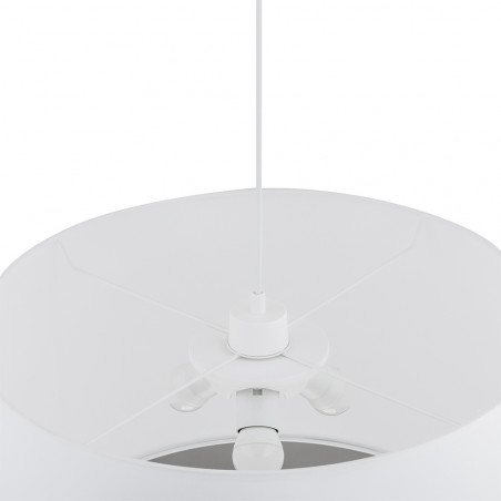 Lampa wisząca z abażurem Rondo 50cm biała TK Lighting