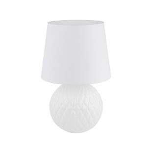 Lampa stołowa szklana dekoracyjna Santana biała TK Lighting