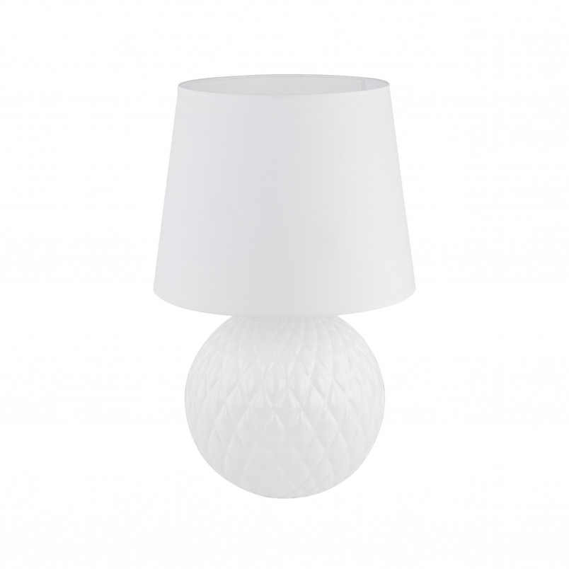 Lampa stołowa szklana dekoracyjna Santana biała TK Lighting