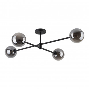 Lampa sufitowa szklane kule Sarius IV 90cm grafit lustrzany / czarny TK Lighting