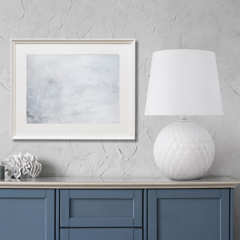 Lampa stołowa szklana dekoracyjna Santana biała TK Lighting
