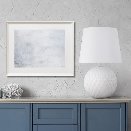 Lampa stołowa szklana dekoracyjna Santana biała TK Lighting