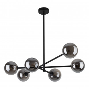 Lampa sufitowa szklane kule Sarius VI 90cm grafit lustrzany / czarny TK Lighting
