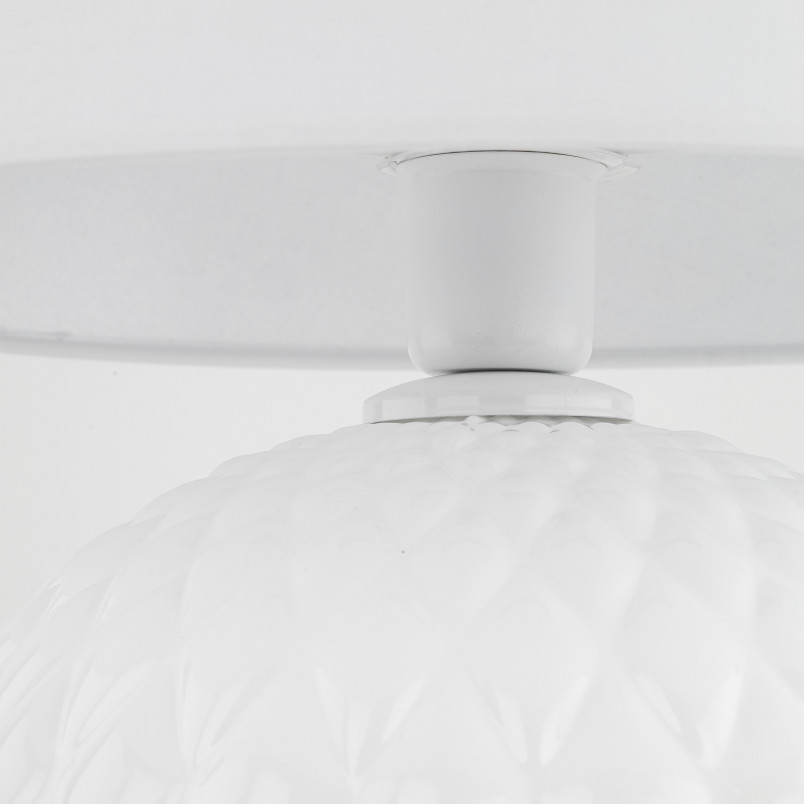 Lampa stołowa szklana dekoracyjna Santana biała TK Lighting