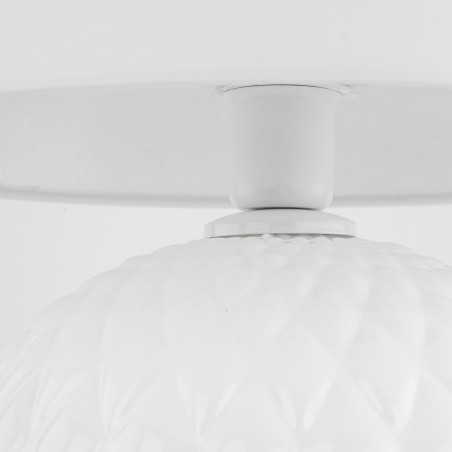 Lampa stołowa szklana dekoracyjna Santana biała TK Lighting