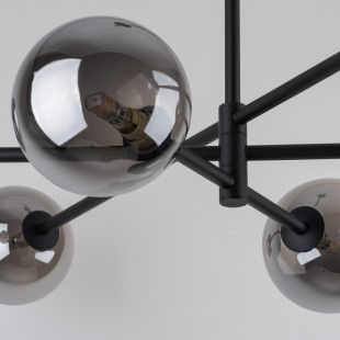 Lampa sufitowa szklane kule Sarius VI 90cm grafit lustrzany / czarny TK Lighting