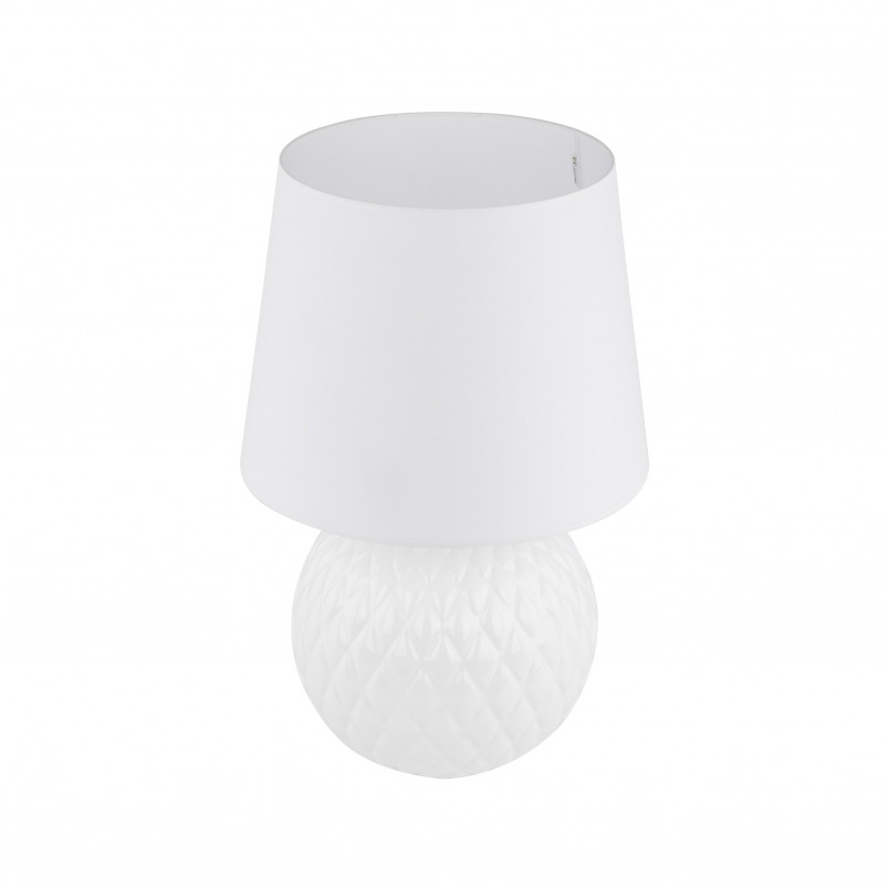 Lampa stołowa szklana dekoracyjna Santana biała TK Lighting
