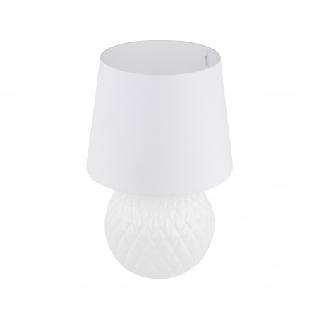 Lampa stołowa szklana dekoracyjna Santana biała TK Lighting