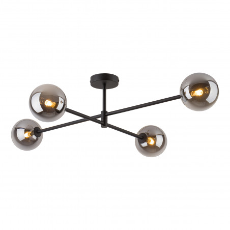 Lampa sufitowa szklane kule Sarius IV 90cm grafit lustrzany / czarny TK Lighting