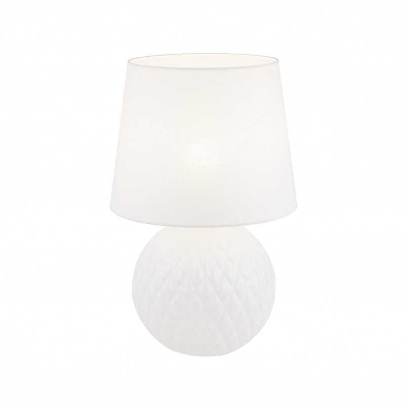 Lampa stołowa szklana dekoracyjna Santana biała TK Lighting