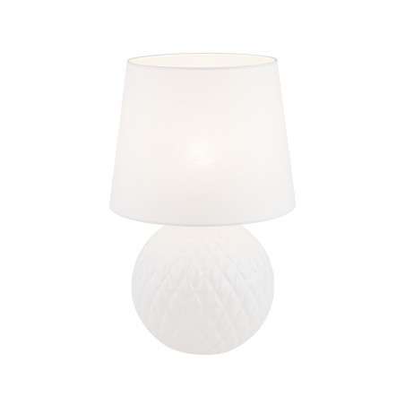 Lampa stołowa szklana dekoracyjna Santana biała TK Lighting