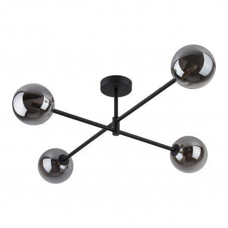 Lampa sufitowa szklane kule Sarius IV 90cm grafit lustrzany / czarny TK Lighting