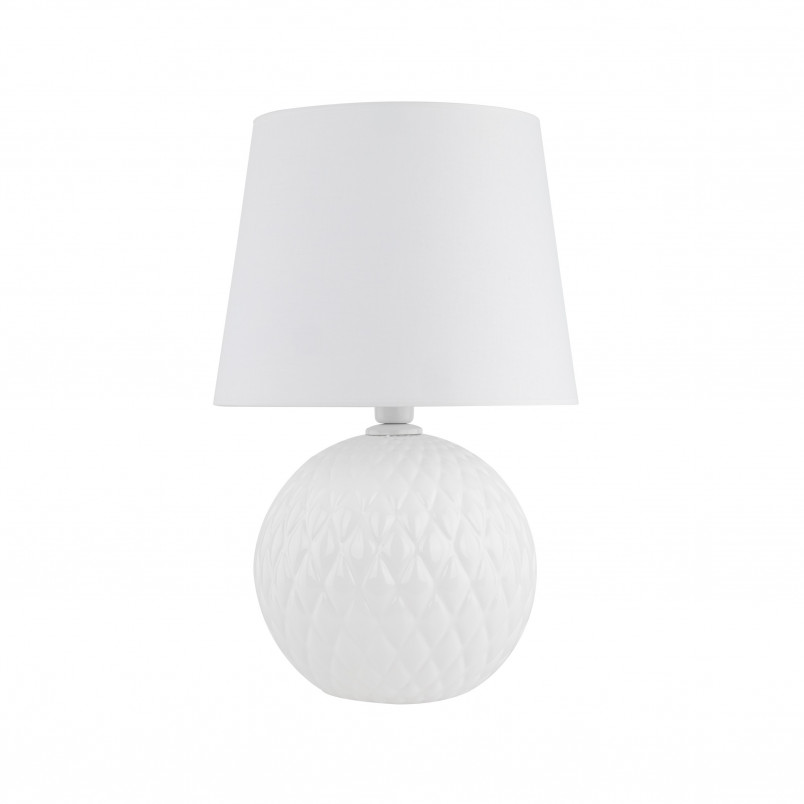 Lampa stołowa szklana dekoracyjna Santana biała TK Lighting