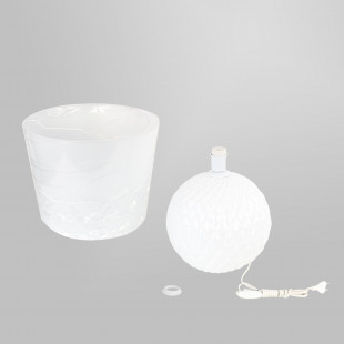 Lampa stołowa szklana dekoracyjna Santana biała TK Lighting