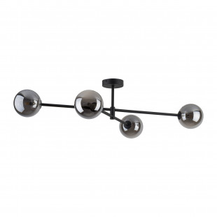 Lampa sufitowa szklane kule Sarius IV 90cm grafit lustrzany / czarny TK Lighting