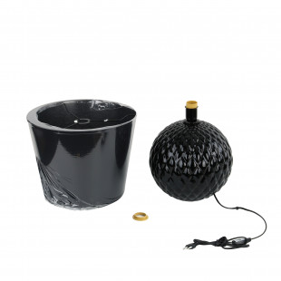 Lampa stołowa szklana dekoracyjna Santana czarna TK Lighting