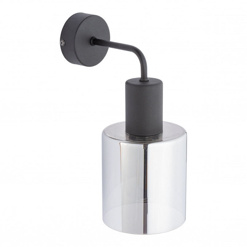 Kinkiet szklany Sierra grafit lustrzany / czarny TK Lighting