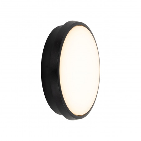 Kinkiet okrągły / plafon zewnętrzny Sferis LED 3000K IP54 24,5cm czarny TK Lighting
