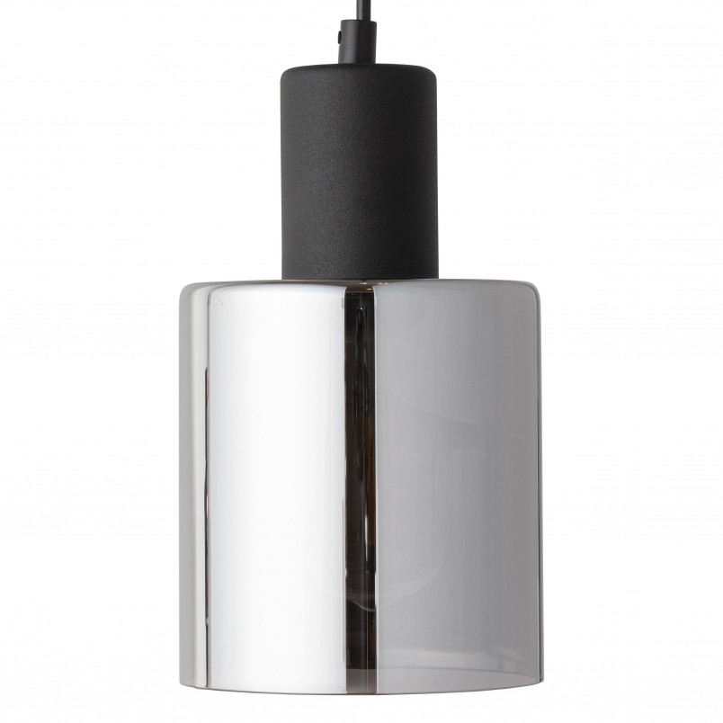 Lampa szklana wisząca Sierra 12cm grafit lustrzany / czarny TK Lighting