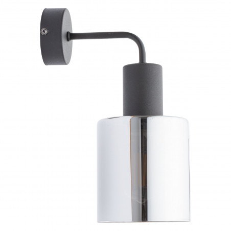 Kinkiet szklany Sierra grafit lustrzany / czarny TK Lighting