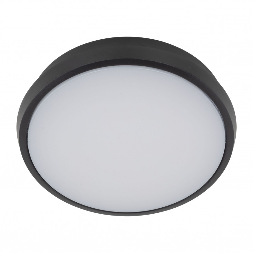 Kinkiet okrągły / plafon zewnętrzny Sferis LED 3000K IP54 24,5cm czarny TK Lighting