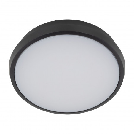 Kinkiet okrągły / plafon zewnętrzny Sferis LED 3000K IP54 24,5cm czarny TK Lighting