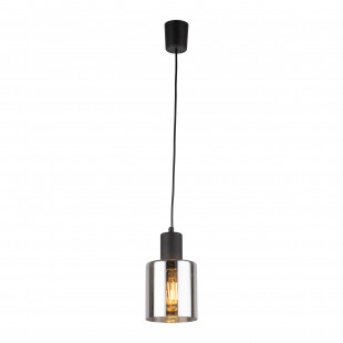 Lampa szklana wisząca Sierra 12cm grafit lustrzany / czarny TK Lighting