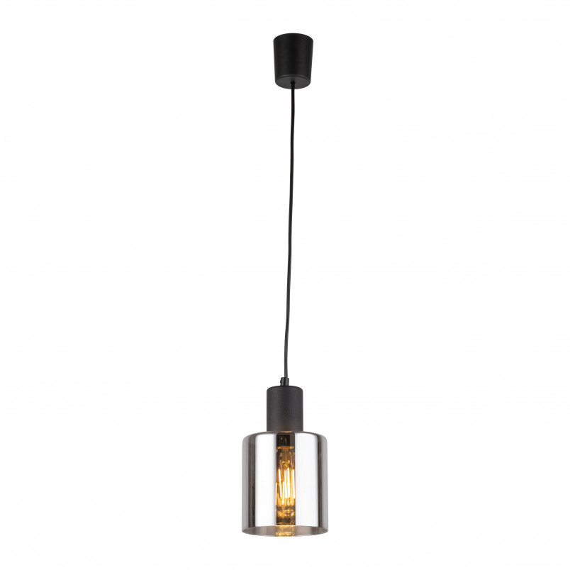 Lampa szklana wisząca Sierra 12cm grafit lustrzany / czarny TK Lighting