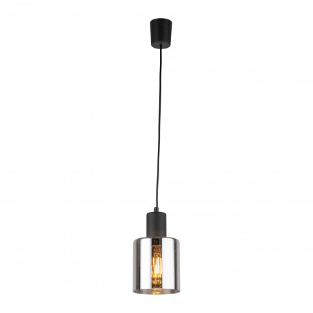 Lampa szklana wisząca Sierra 12cm grafit lustrzany / czarny TK Lighting