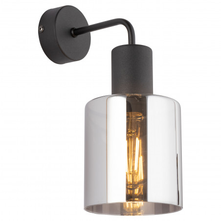 Kinkiet szklany Sierra grafit lustrzany / czarny TK Lighting